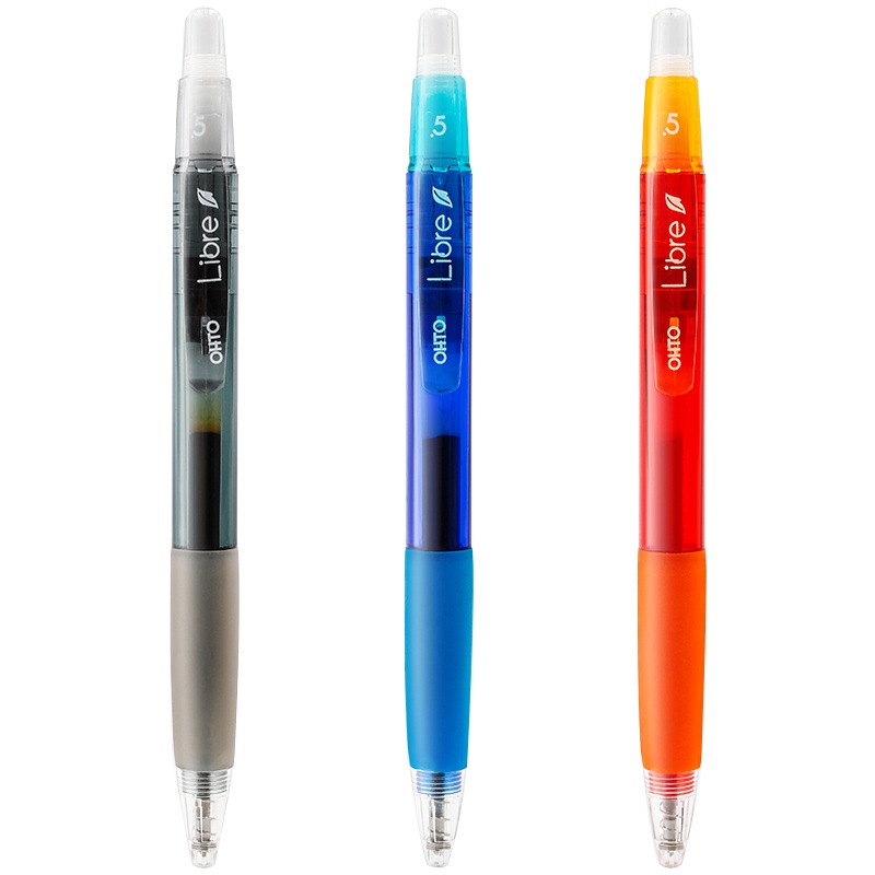 日本进口乐多(OHTO)CG-105L 0.5mm按动式水性笔12支/盒 Libre自由系列签字笔 墨水笔 笔类