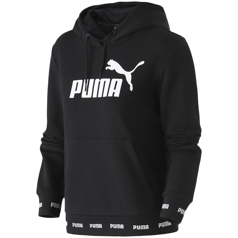 PUMA彪马女装运动服休闲服连帽logo卫衣844035 L 84403501黑色