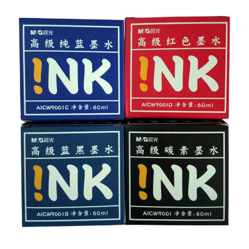 晨光 AICW9001系列钢笔墨水学生书写墨水 碳素墨水*60ml/瓶 碳素黑色