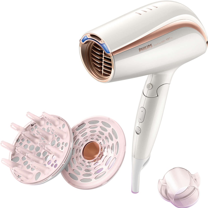 飞利浦电吹风机BHC208 家用智能 更多负离子可折叠大功率