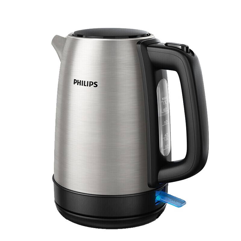 飞利浦(PHILIPS) 电水壶 家用开水壶 304不锈钢防热水壶 1.7L大容量 干烧自动断电 HD9350/90