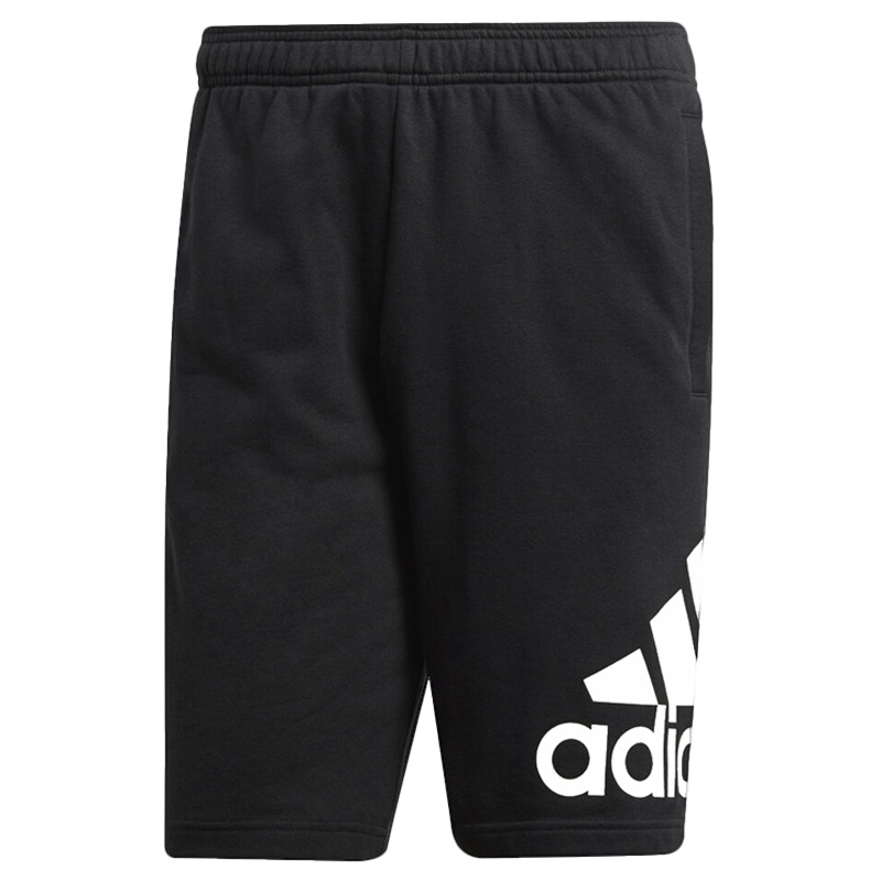 阿迪达斯E LIN SHRT SJ 男装运动型格针织短裤 DQ3109 黑色 2XL