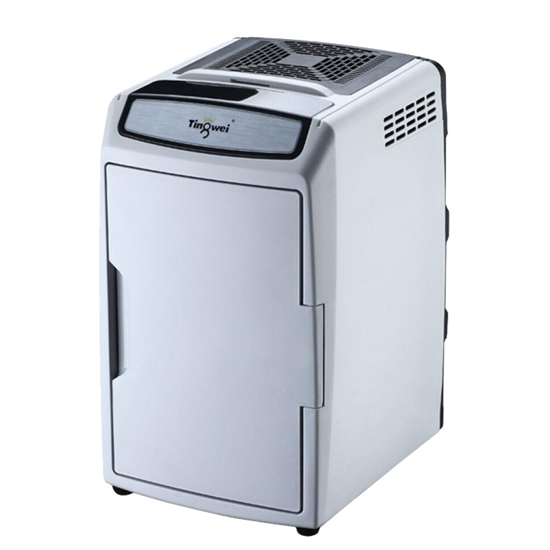 婷微(Tingwei)汽车车载冰箱 P-15灰色柜式半导体电子制冷冷暖冰箱12L