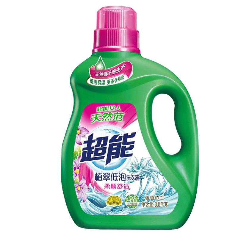 超能植翠低泡洗衣液柔顺舒适3.5kg