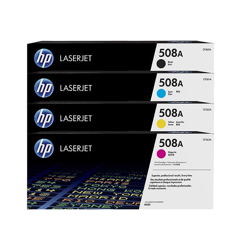 惠普(HP)CF360A-363原装硒鼓 黑色彩色套装适用 M553dn M577dn M576 552DN