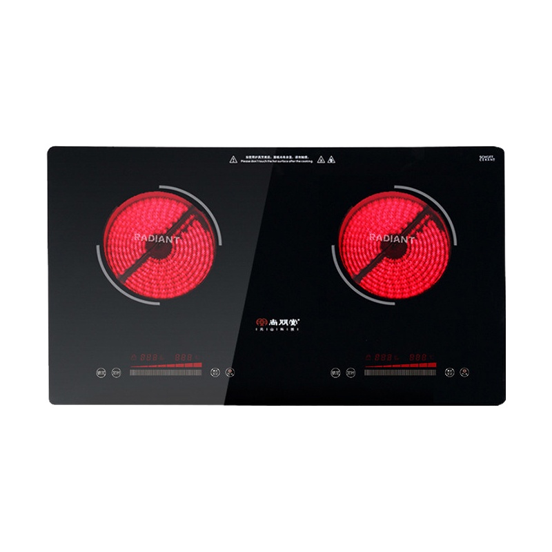 尚朋堂YS-TA30H26 双头双眼电陶炉 家用台嵌入式德国进口静音电磁炉双灶双头电陶炉 多功能炉灶