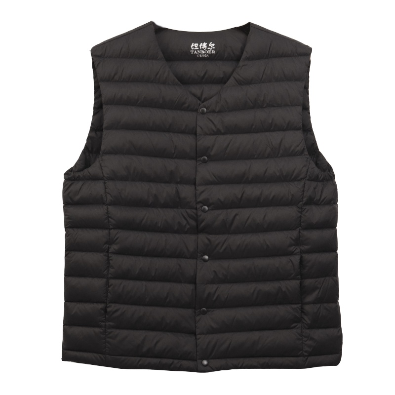 坦博尔男短款轻薄微弹羽绒马甲2020新品马夹自营羽绒服TA200003