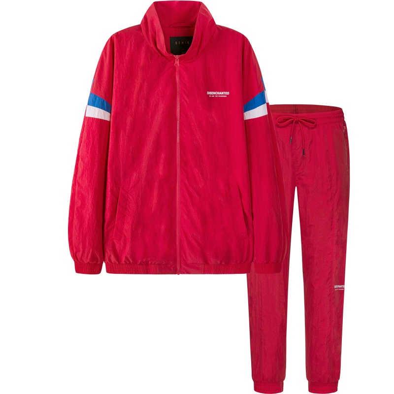 【满198减100预估价：100】森马衣服套装男2019春秋新款宽松运动上衣休闲裤男士撞色韩版潮