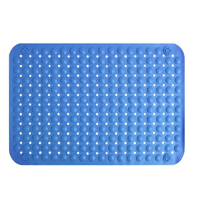 绿之源 浴室加厚防滑垫 卫生间无味地垫酒店浴缸淋浴房洗澡淋浴吸盘脚垫子50*80颜色随机Z-2042