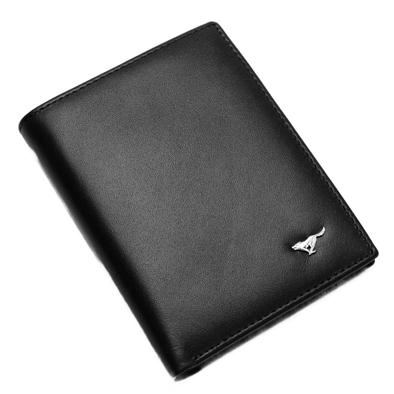 七匹狼(SEPTWOLVES七匹狼钱包 男短款皮夹正品真皮男士钱夹商务头层牛皮 竖款 礼盒装