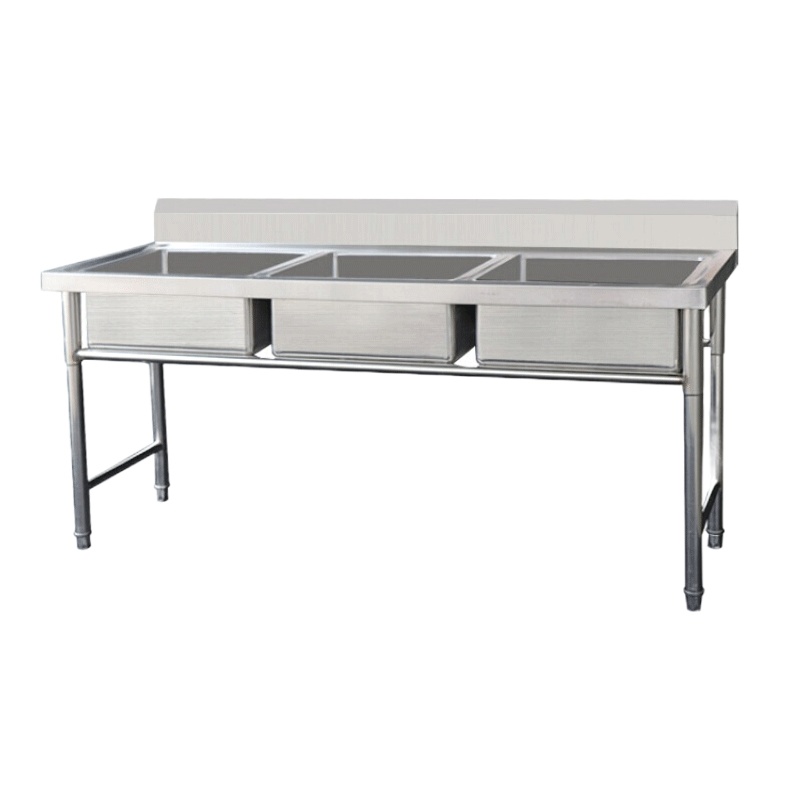 三星水池1800*600*800+150材质：不锈钢201#，1.0厚