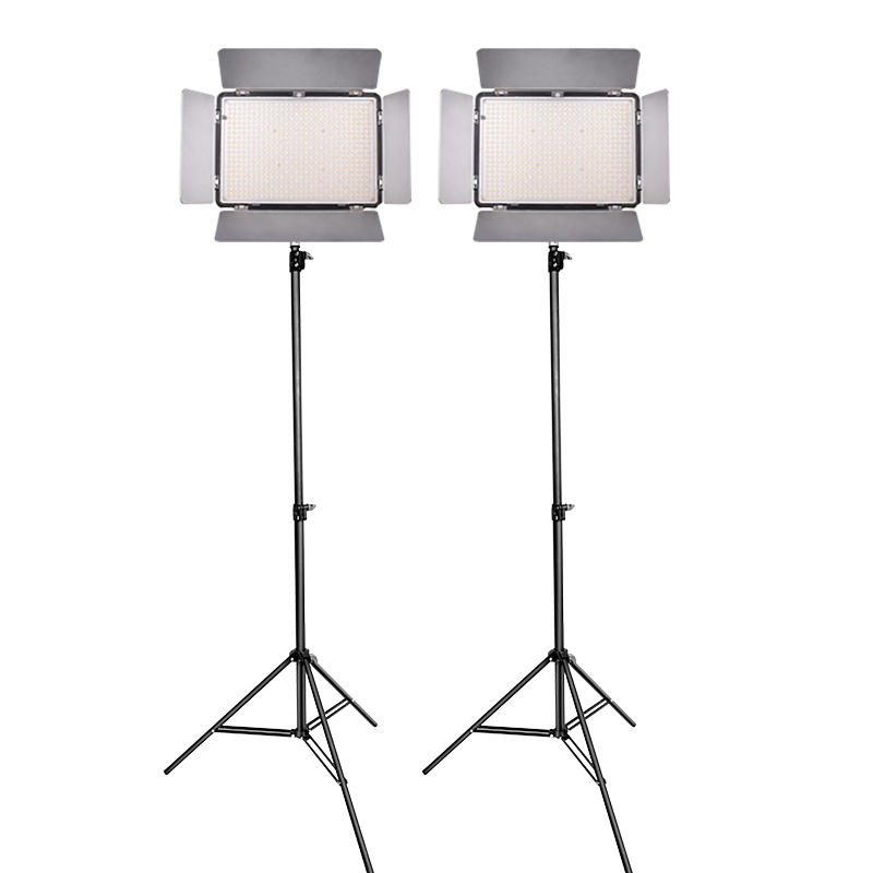 旅行家 大功率 led补光灯 摄影灯新闻演播室补光灯 双色温两件套 TL-600AS