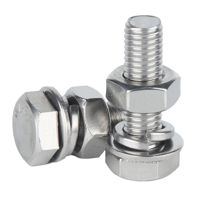 联众(UME) M6*30 304不锈钢外六角螺栓螺丝螺母套装M6加长 (5套装)(单位:组)