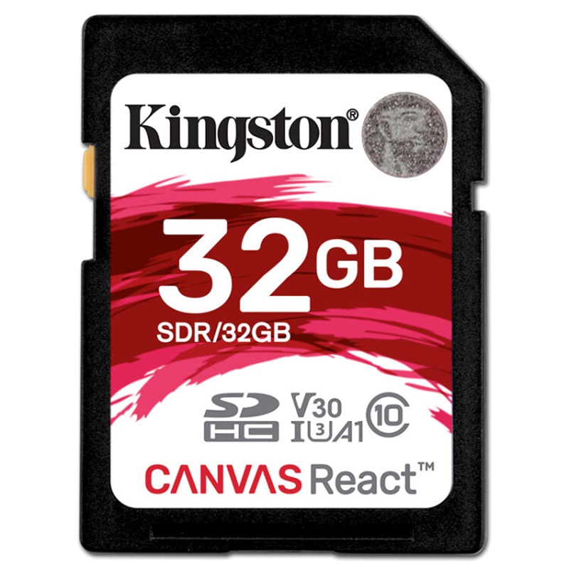 [免邮]金士顿(Kingston)32GB SD卡 读100MB/Class10 U3 V30相机高速存储卡