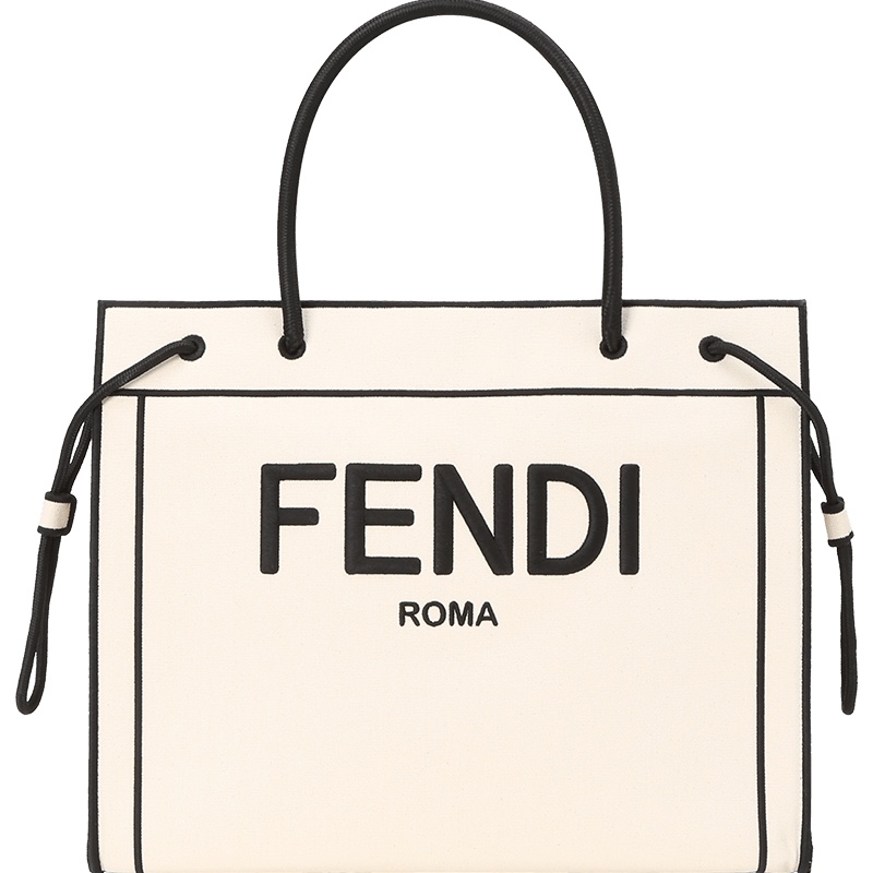 预订 FENDI 芬迪 ROMA TOTE包 单肩包 手提包大号 加州天空LOGO 织物8BH379