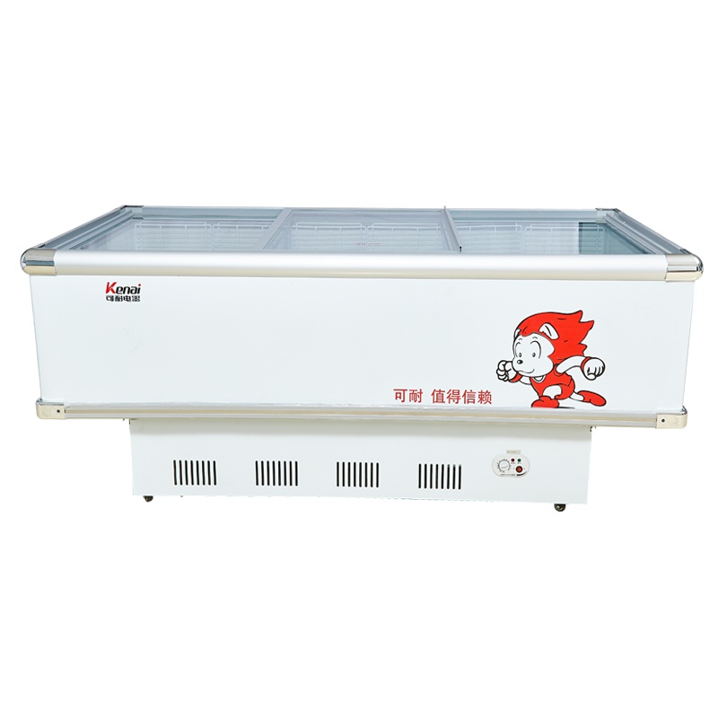 可耐(kenai)(冷柜) KN-1500超市岛柜展示柜商用卧式冰柜冷冻大冰箱海鲜柜