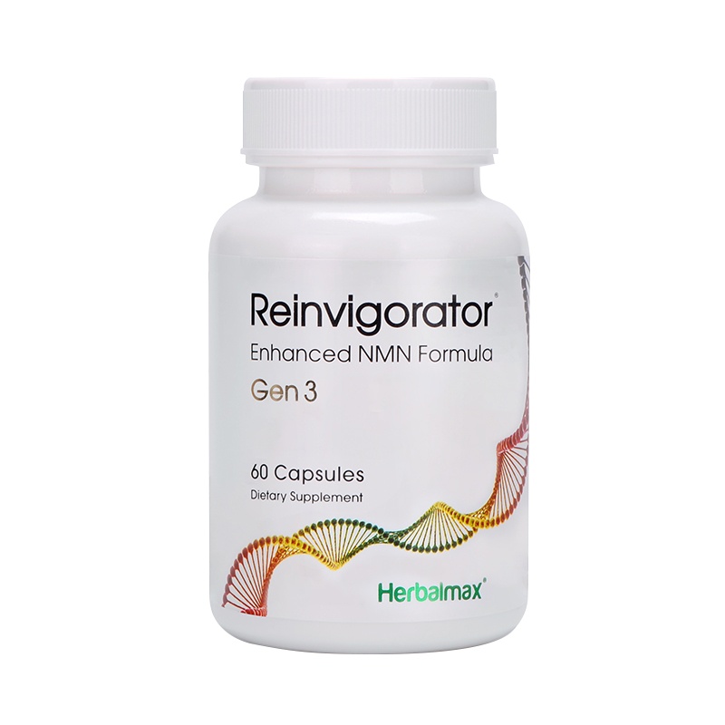 HERBALMAX瑞维拓3代标准版NMN12000 美国进口18号β-烟酰胺单核胆酸膳食营养补充剂
