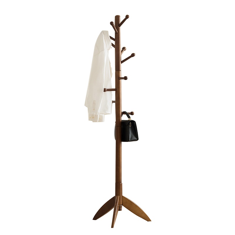 富和美(BNF)衣帽架实木架子卧室架衣帽架020