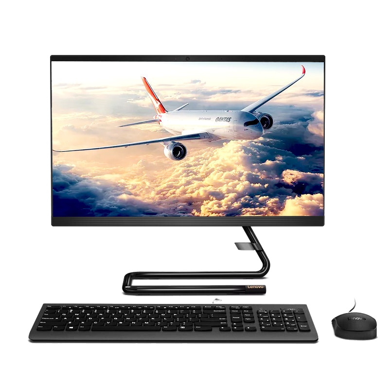 联想(Lenovo) 一体机电脑520c-24 黑色 I3-8145 8G 256 23.8 WIN10 系统