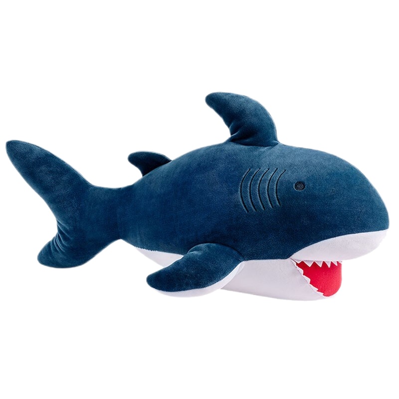 名创优品 (miniso) 可爱鲨鱼公仔 22寸 毛绒玩具抱枕靠枕 送女朋友生日礼物创意玩偶