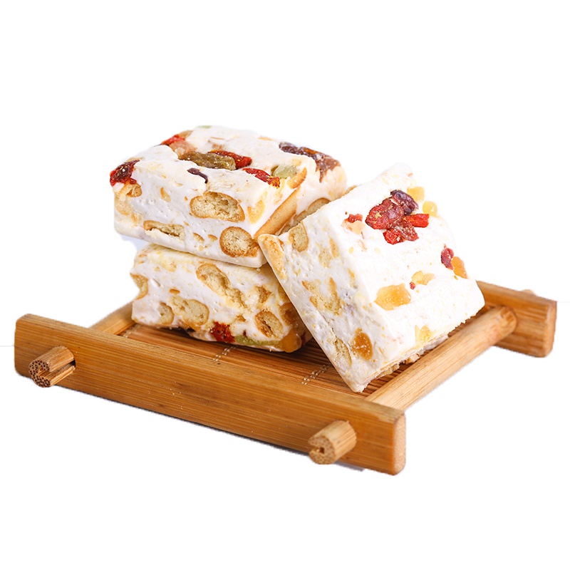 金朗手工牛轧雪花酥160g 抹茶蔓越莓果干自制小饼干 混合口味休闲小零食