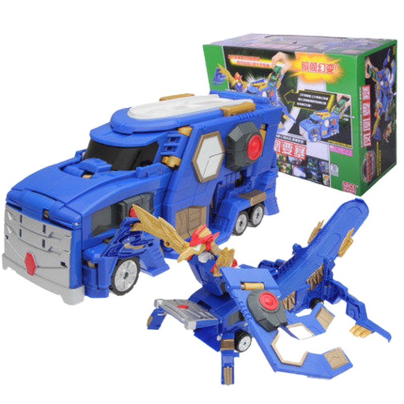 灵动创想魔幻车神凤凰要塞变形机器人闪电玩具天地超神裂空飞鹰龙 疾风迅龙