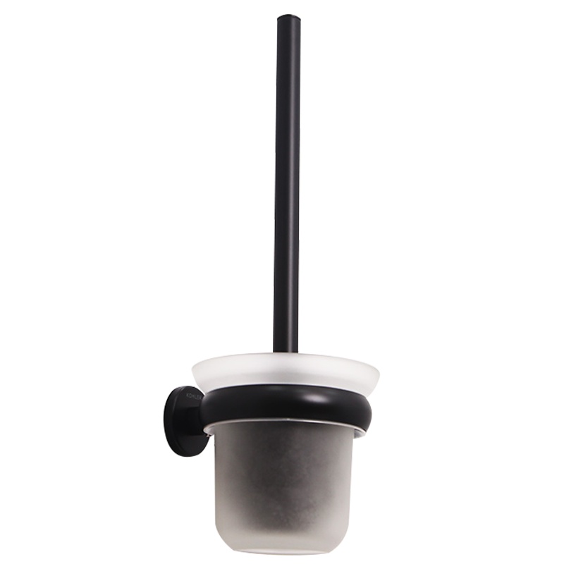科勒KOHLER马桶刷洗厕所刷子壁挂家用挂墙式卫生间清洁刷套装黑色23572T
