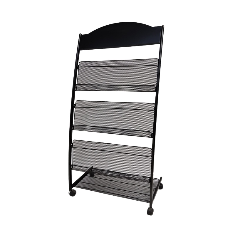 [规格:2个64*36*126]报刊架落地宣传架_书刊架杂志架展示架铁质展会宣传架