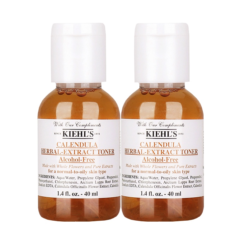 科颜氏(Kiehl's)金盏花水40ml*2 植物爽肤水 补水保湿