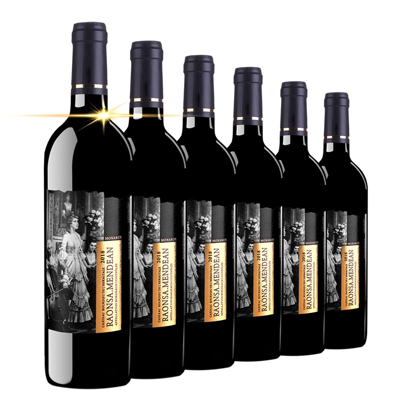 法国原瓶进口罗娜蒙德尊爵干红葡萄酒14.5度750ml*6瓶红酒整箱酒水