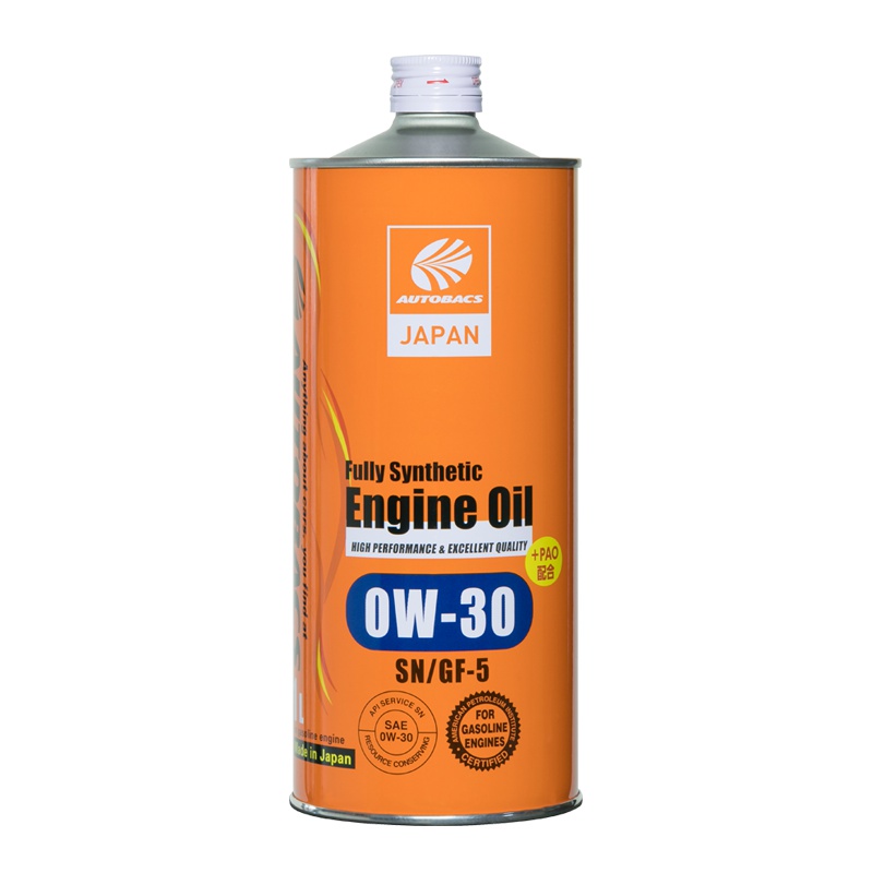 澳德巴克斯(AUTOBACS) 全合成机油 日本原装进口润滑油 SN 全合成0W-30 1升汽车用品