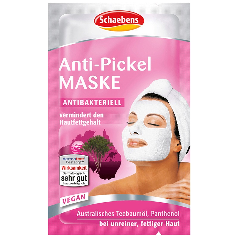Schaebens 雪本诗 茶树精油 舒缓水洗面膜 2*5ml 德国进口