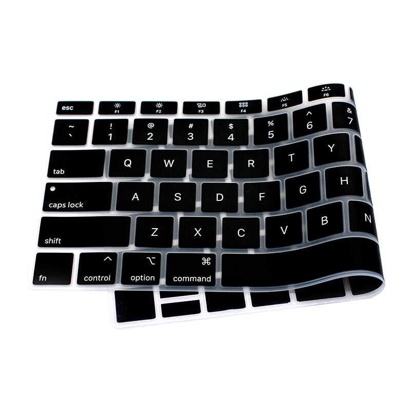 ESCASE MacBook Air键盘膜2019/20新款13.3英寸苹果笔记本电脑键盘膜Apple电脑配件 软透黑