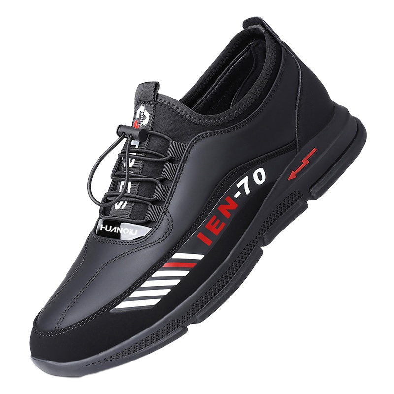 环球男士休闲运动鞋子真皮牛皮防臭防滑软皮软底皮鞋