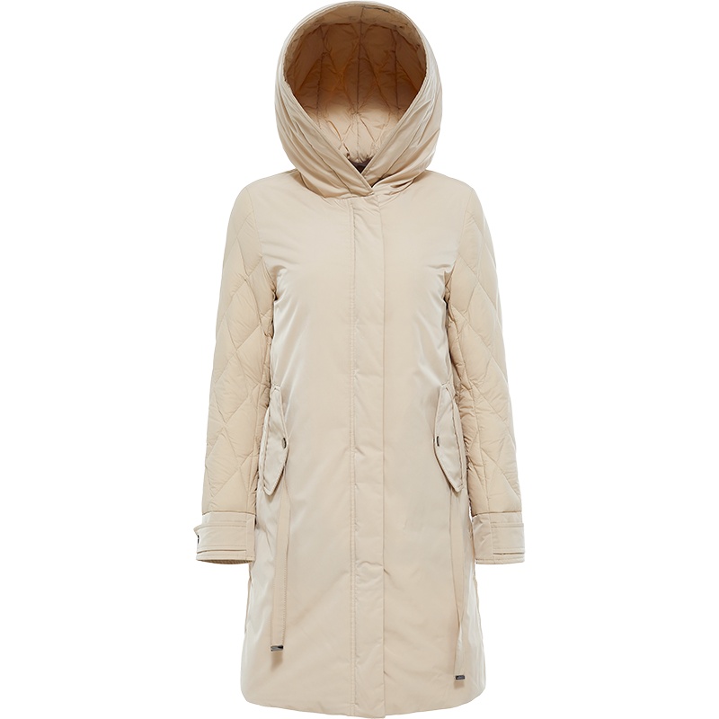 波司登羽绒服女中长款厚款秋冬季休闲百搭连帽风衣外套