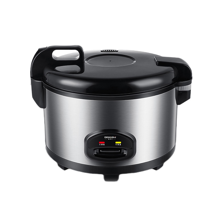 德玛仕（DEMASHI）商用电饭煲 特大号电饭锅食堂饭堂店保温蒸饭锅老式大容量家用13L/升不锈钢机身15-20人适用