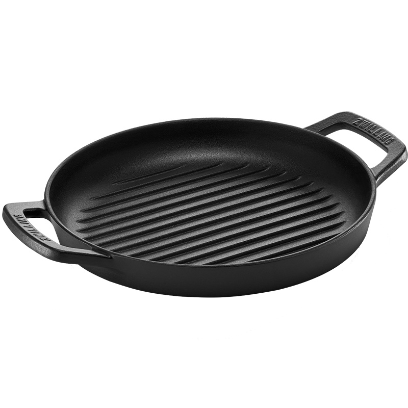 德国双立人Dragon龙铸铁系列双耳烤盘26厘米烤肉烤串煎炒