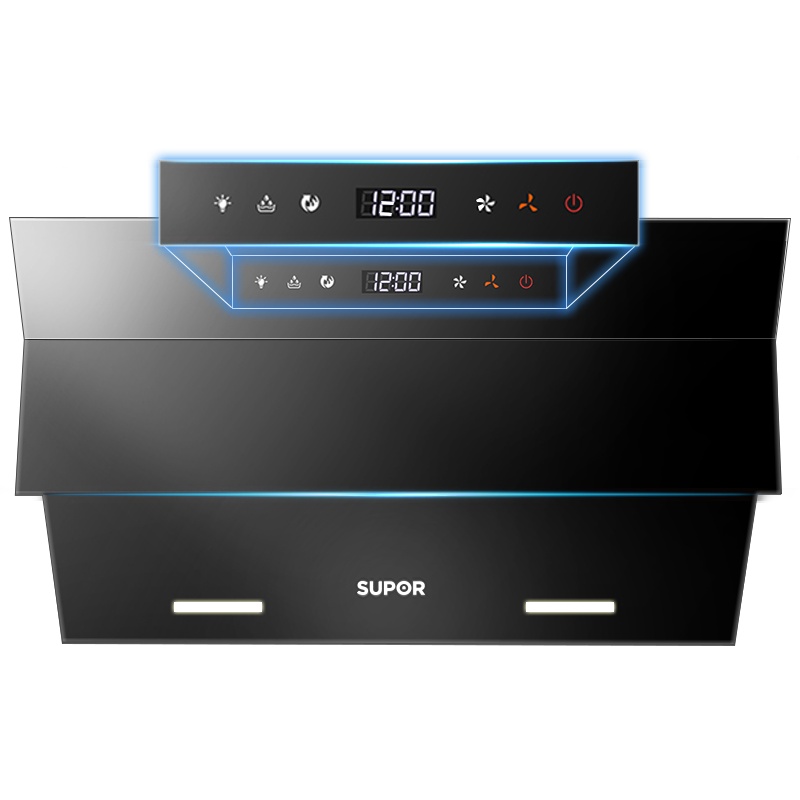 苏泊尔(SUPOR)20立方爆炒大吸力 家用吸油烟机J613S侧吸式 自动清洗单烟机 智能翻版触控式抽烟机
