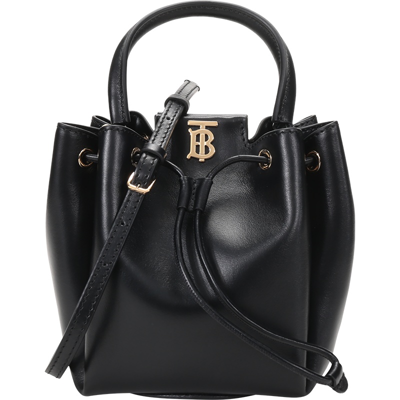 BURBERRY 博柏利 女士 牛皮TB专属标识手提单肩斜挎包水桶包 80285411