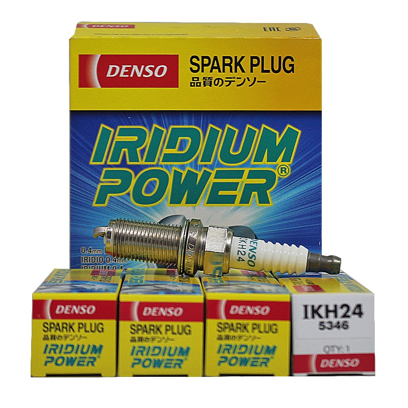 电装(DENSO)单铱金火花塞IKH24适用于斯巴鲁/天籁/大众/奥迪/三代EA888发动机(单只装)