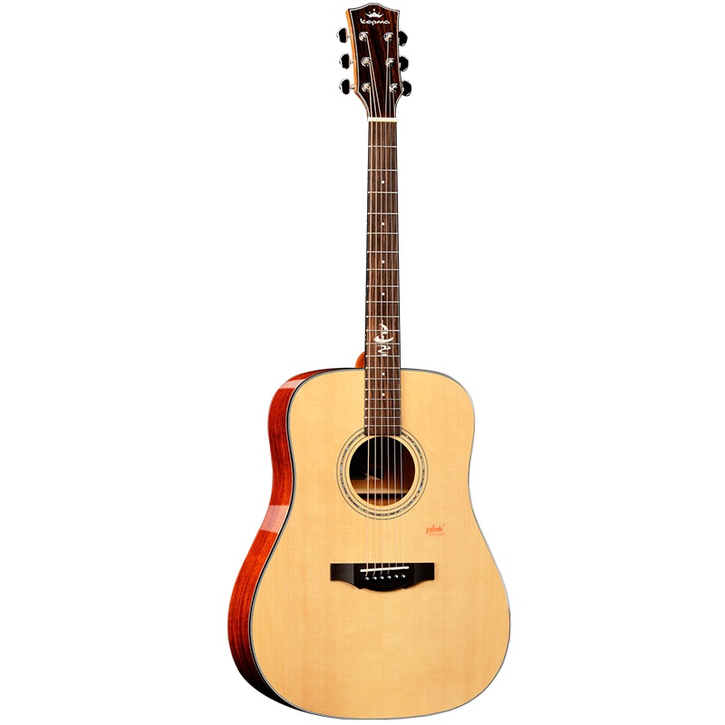 卡马(KEPMA)F1-D单板吉他云衫面板民谣吉它 背侧板桃花心木指弹jita原木色圆角41英寸