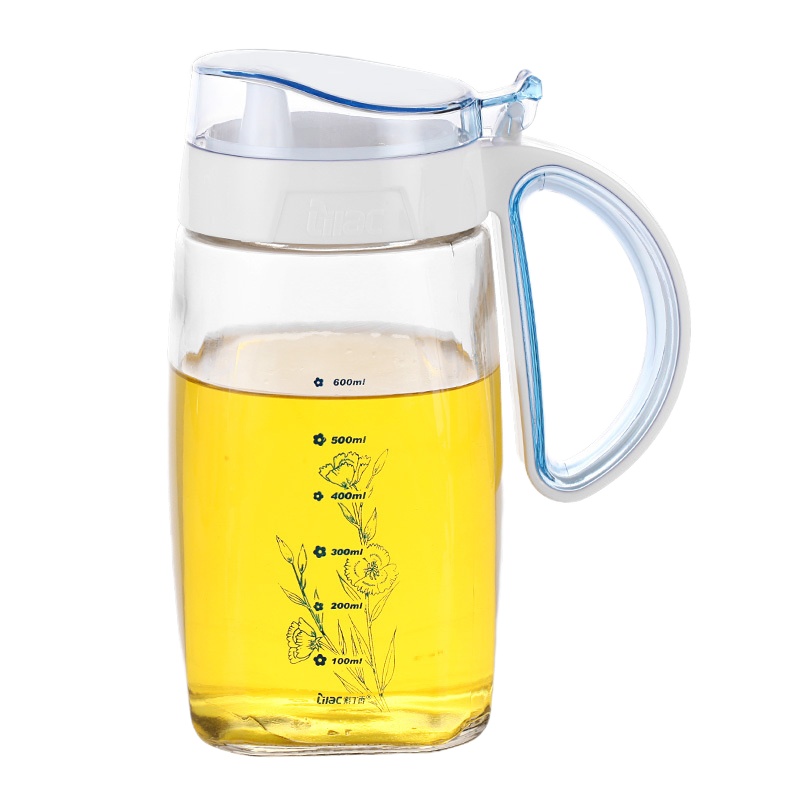 紫丁香厨房用品调味罐套装玻璃调料盒盐罐子油壶家用大调味盒调料瓶套装 宝石蓝(WG8120)