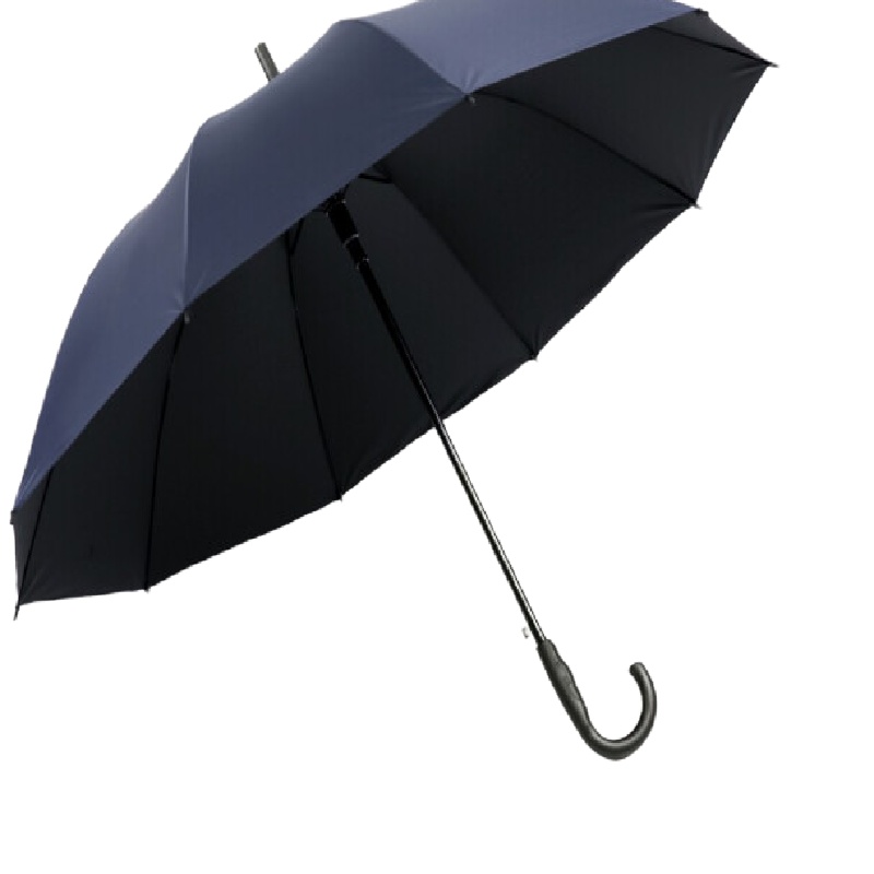 天堂伞 加大加固黑胶70cm*10骨直杆商务伞193E升级版藏青色