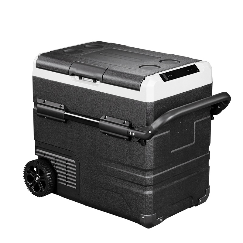 冰虎(Alpicool)车载冰箱压缩机制冷TWW55升冻冷藏分区双温双控12V24V货车家用拉杆式冰柜