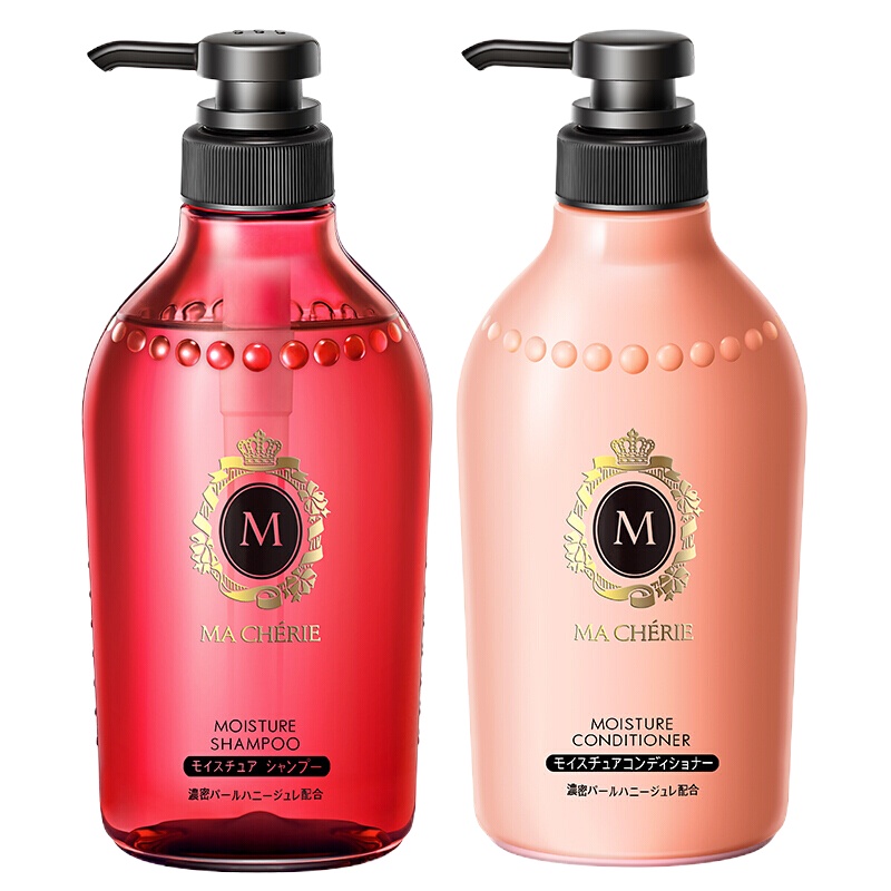 资生堂 Shiseido 玛馨妮花语蜜润洗发露 (清漾丰盈) 450mL*2洗发+450ml护发素