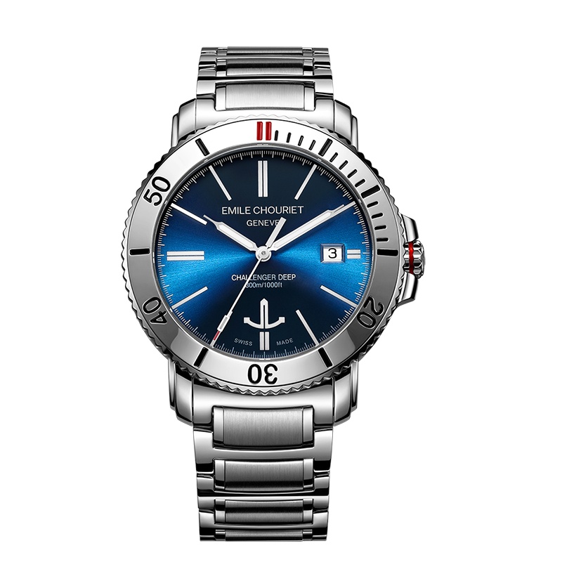 艾米龙(Emile Chouriet)手表挑战者系列精钢表带机械男表08.1169.G.6.W.98.6