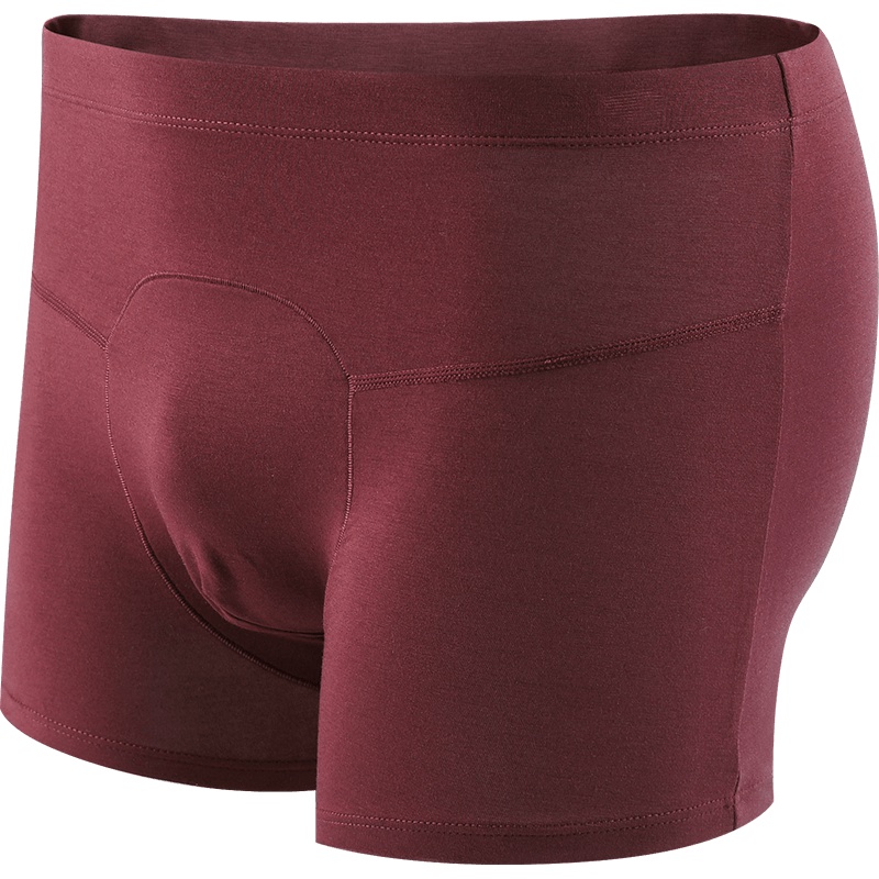 HLA海澜之家净色基础款蛋白针织平角内裤男士短裤HUKAJ3R049A