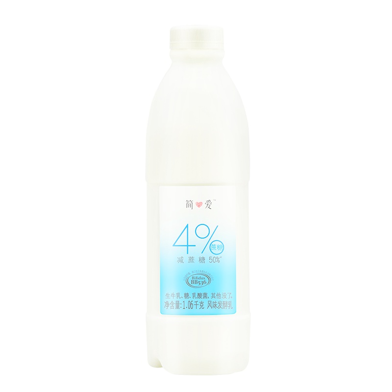 简爱(simplelove) 4%蔗糖酸奶 · 酸牛奶 1.06kg