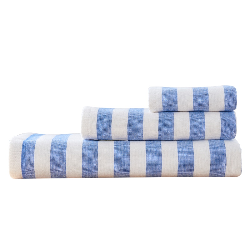 无印良品 绿野山谷全棉吸水方巾面巾浴巾 毛巾套装T1671 纱布毛巾