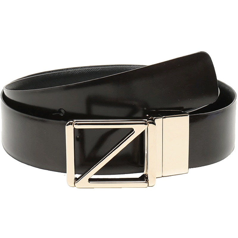 Z ZEGNA 杰尼亚 男士牛皮板扣式双面皮带腰带 BDRIE1 603E